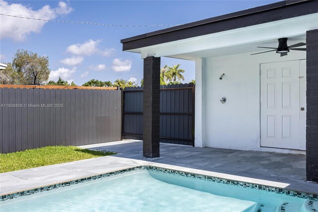 9240 SW 57th Ter, Miami, FL 33173 - view of swimming pool featuring ceiling fan