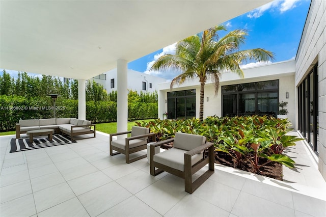 16703 S Botaniko Dr S, Weston, FL 33326 - view of patio / terrace with outdoor lounge area