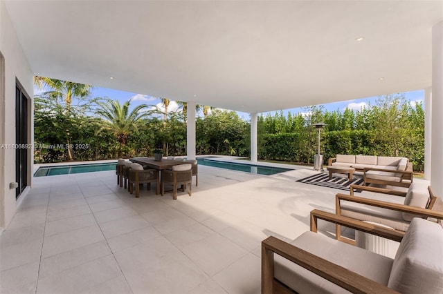 16703 S Botaniko Dr S, Weston, FL 33326 - view of patio / terrace featuring outdoor lounge area and outdoor dining area