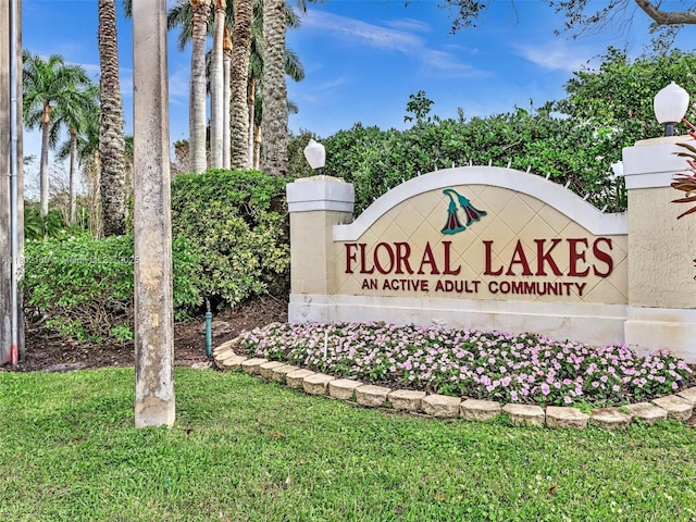 13785 Flora Pl Unit A, Delray Beach, FL 33484 - community / neighborhood sign with a yard