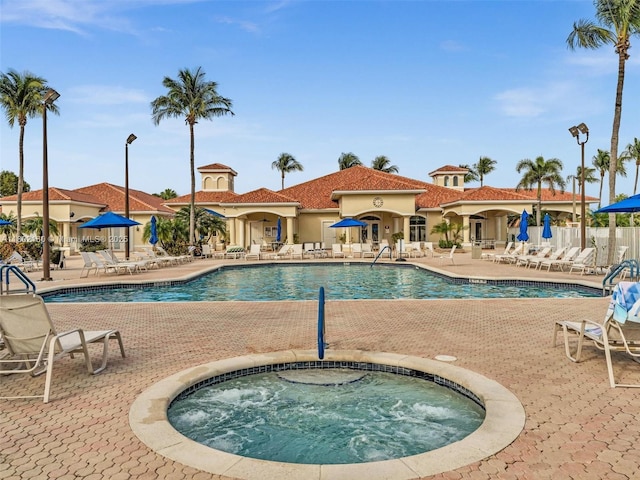 13785 Flora Pl Unit A, Delray Beach, FL 33484 - community pool featuring a patio and a community hot tub