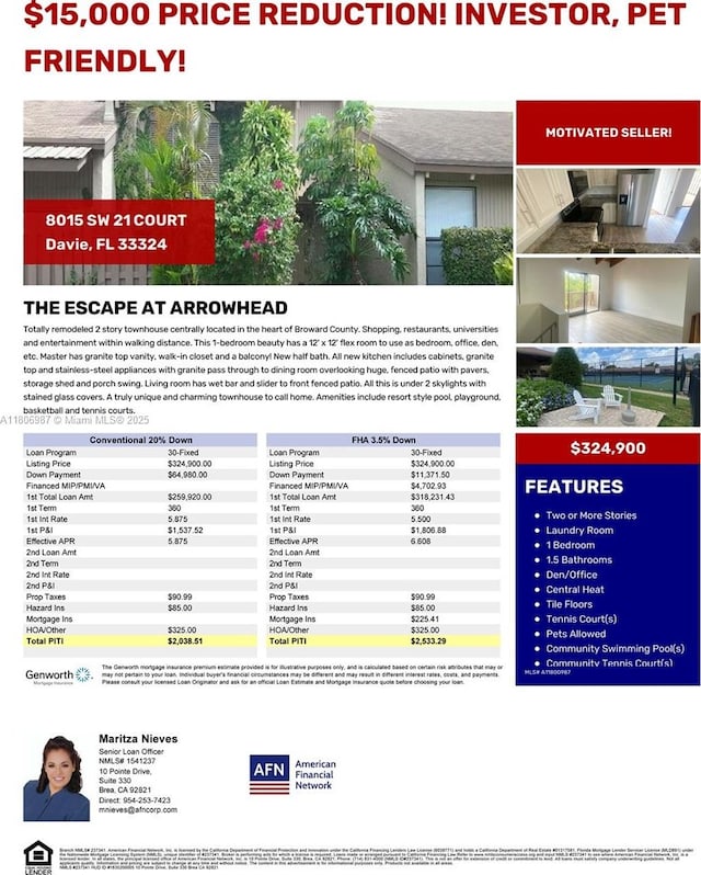 8015 SW 21st Ct, Davie, FL 33324 - view of a document