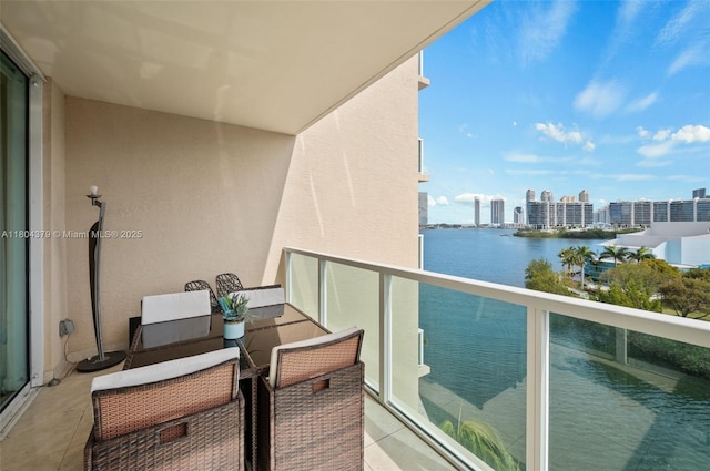 3330 NE 190th St Unit 717, Aventura, FL 33180 - balcony with a water view and a view of city