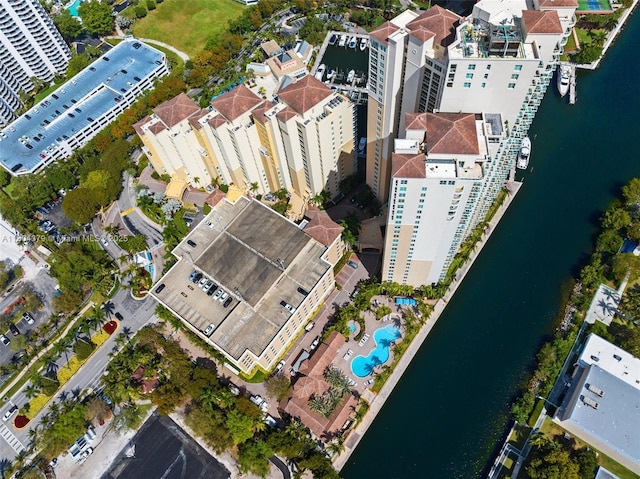 3330 NE 190th St Unit 717, Aventura, FL 33180 - aerial overview of property's location featuring a large body of water and a pool
