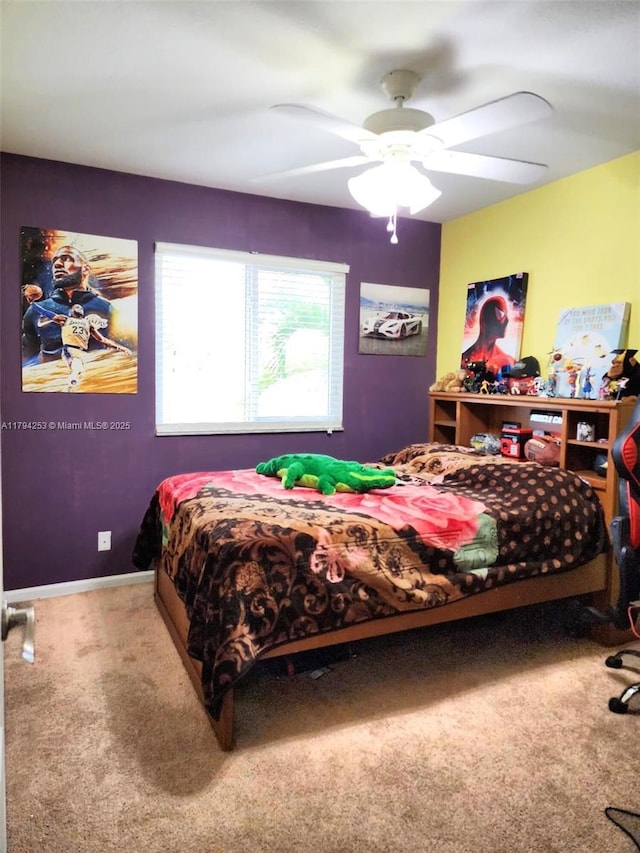 8014 Big Pine Way, Riviera Beach, FL 33407 - bedroom with carpet and ceiling fan