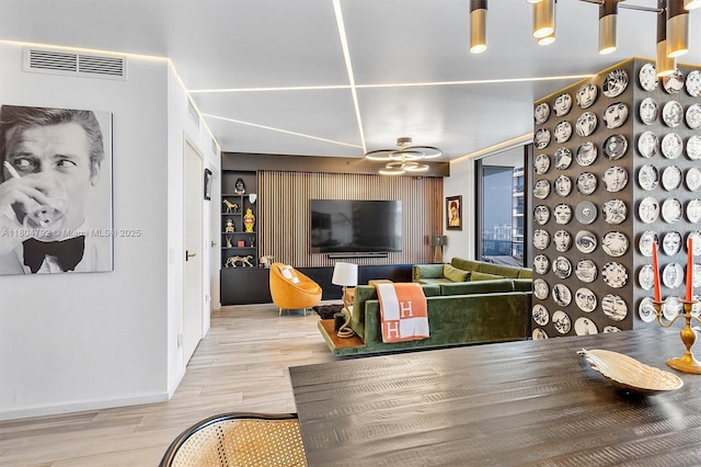 801 S Miami Ave Unit 3510, Miami, FL 33130 - living room with light wood finished floors