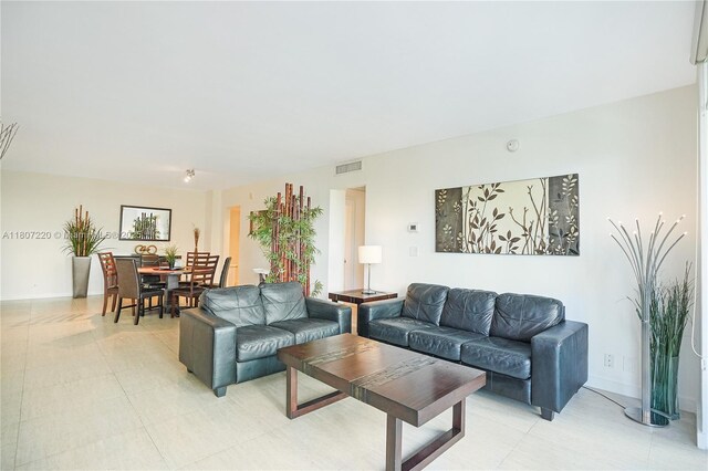 4001 S Ocean Dr Unit 3P, Hollywood, FL 33019 - living area with baseboards