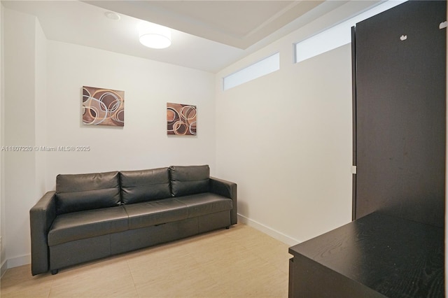 4001 S Ocean Dr Unit 3P, Hollywood, FL 33019 - living area featuring baseboards