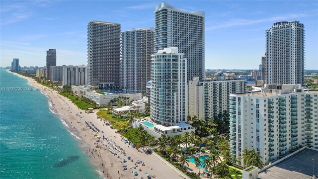 4001 S Ocean Dr Unit 3P, Hollywood, FL 33019 - drone / aerial view of city skyline and extended coastline