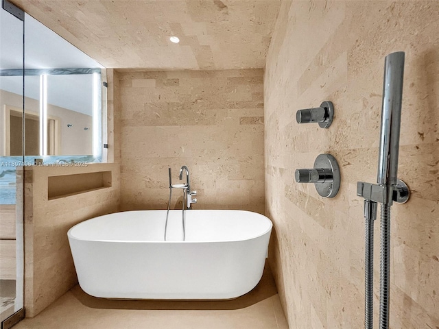 5600 Collins Ave Ph C, Ph C, Miami Beach, FL 33140 - bathroom with a freestanding tub and a shower