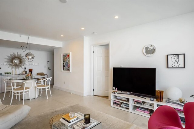 800 Claughton Island Dr Unit 1504, Miami, FL 33131 - living area with baseboards and recessed lighting