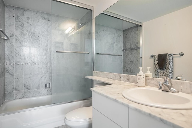 800 Claughton Island Dr Unit 1504, Miami, FL 33131 - full bathroom with toilet, enclosed tub / shower combo, and vanity