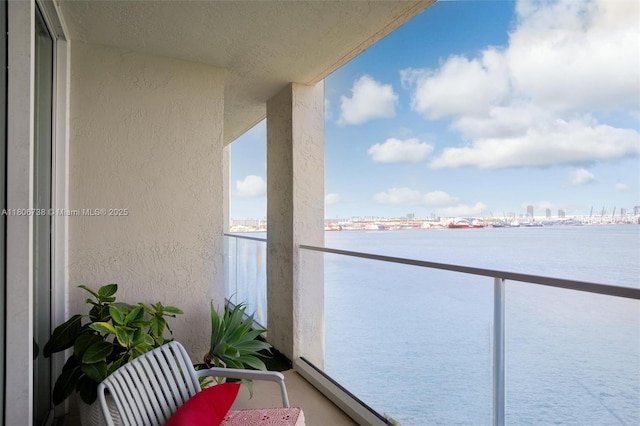 800 Claughton Island Dr Unit 1504, Miami, FL 33131 - balcony with a water view and a view of city