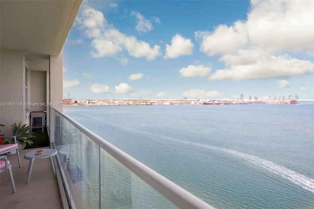 800 Claughton Island Dr Unit 1504, Miami, FL 33131 - balcony with a water view and a city view