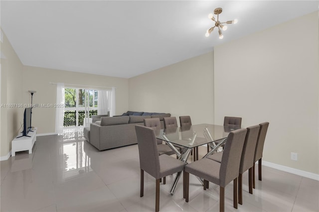 4400 Hillcrest Dr Unit 107A, Hollywood, FL 33021 - dining room featuring baseboards and light tile patterned floors