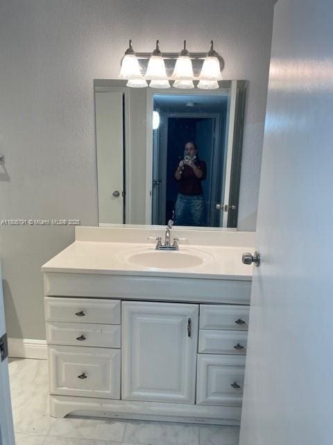 927 Riverside Dr Unit 326, Coral Springs, FL 33071 - bathroom with vanity and marble finish floors