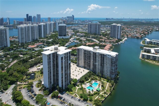 18181 NE 31st Ct Unit Ph07, Aventura, FL 33160 - view of urban area featuring a large body of water and a pool