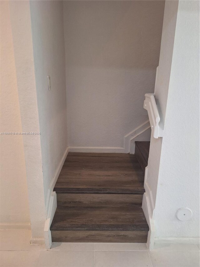 6621 Winfield Blvd Unit 1, Margate, FL 33063 - stairs with wood finished floors and baseboards