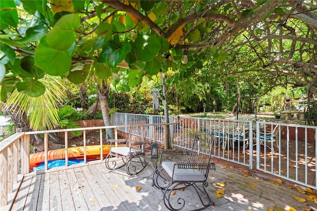 1090 Meadowlark Ave, Miami Springs, FL 33166 - view of wooden deck