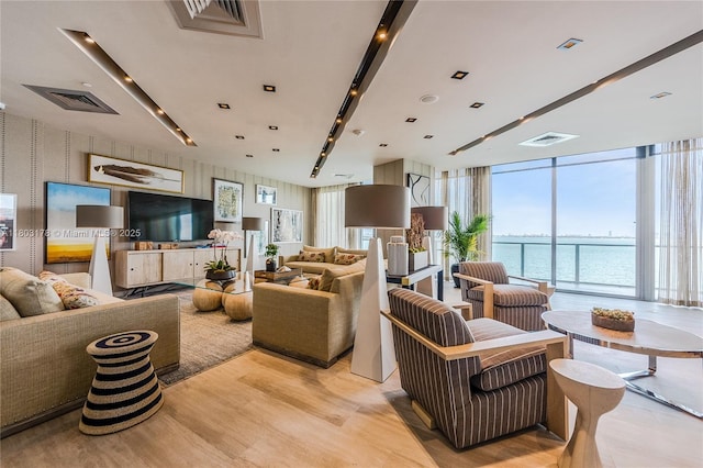 2900 NE 7th Ave Unit 3605, Miami, FL 33137 - common area featuring wallpapered walls and floor to ceiling windows