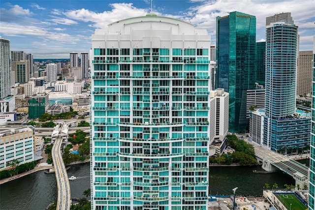 41 SE 5th St Unit 2008, Miami, FL 33131 - view of building exterior featuring a view of city and a water view