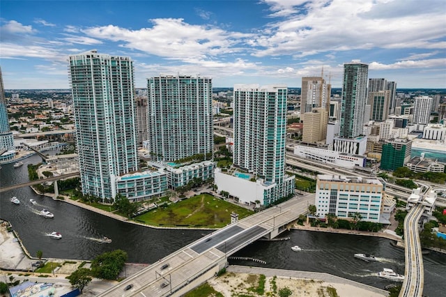 41 SE 5th St Unit 2008, Miami, FL 33131 - view of urban area with a nearby body of water and a notable bridge