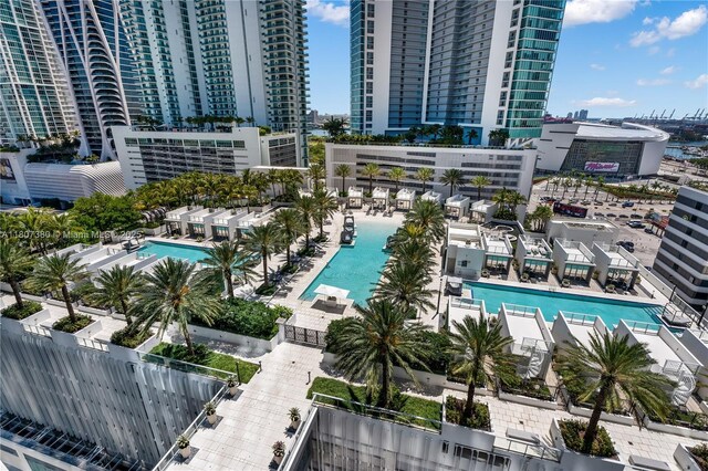 851 NE 1st Ave Unit 1409, Miami, FL 33132 - view of urban area featuring a pool area