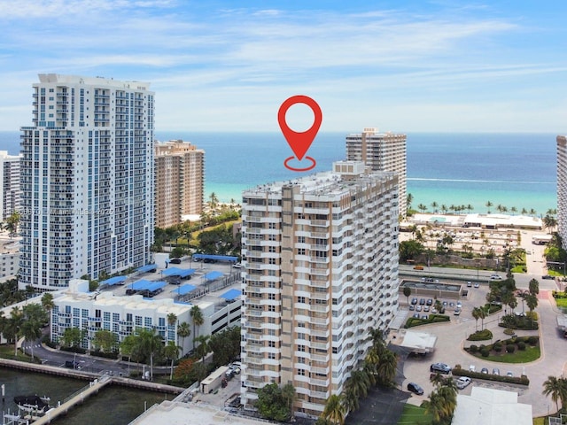 1965 S Ocean Dr Unit Mq, Hallandale Beach, FL 33009 - view of urban area featuring a large body of water and apartment complex / building