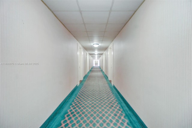 1965 S Ocean Dr Unit Mq, Hallandale Beach, FL 33009 - hall with a paneled ceiling