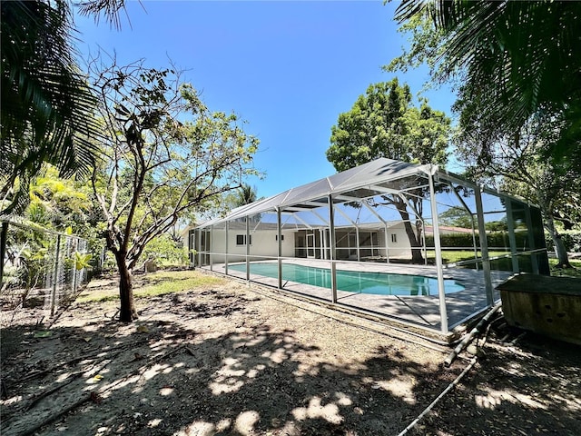 8890 SW 155th Ter, Palmetto Bay, FL 33157 - swimming pool with a lanai and a patio