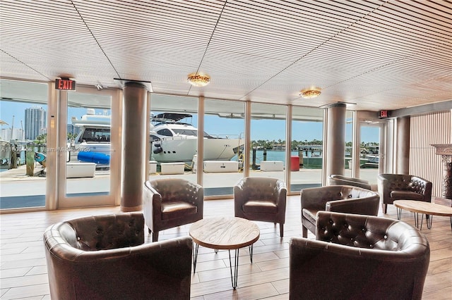 900 Bay Dr Unit 210, Miami Beach, FL 33141 - building lobby with floor to ceiling windows