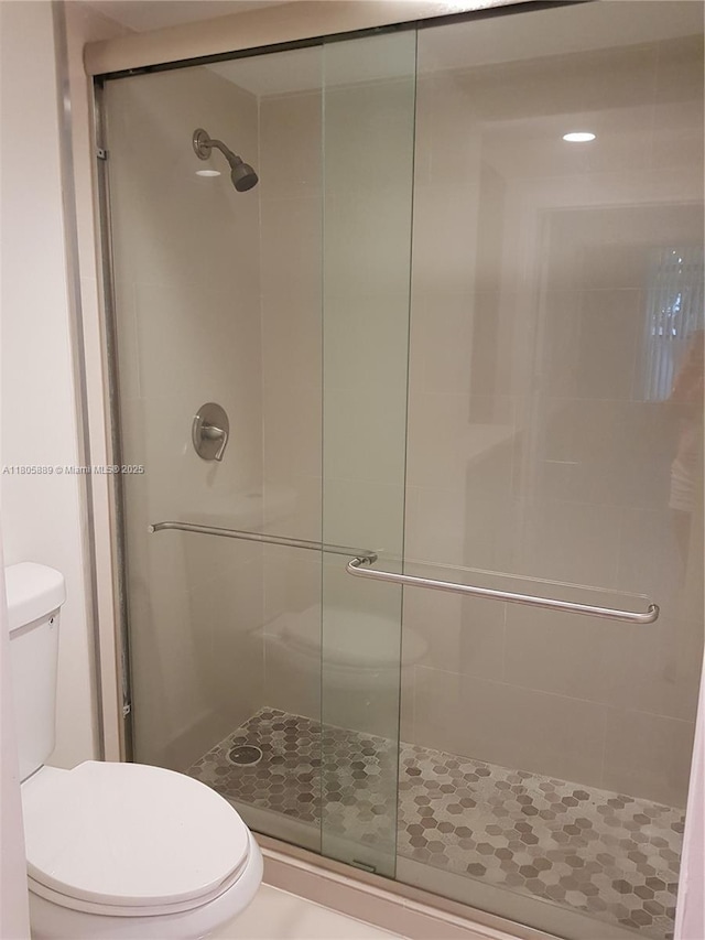 3730 Inverrary Dr Unit 2N, Lauderhill, FL 33319 - full bathroom featuring a shower stall and toilet