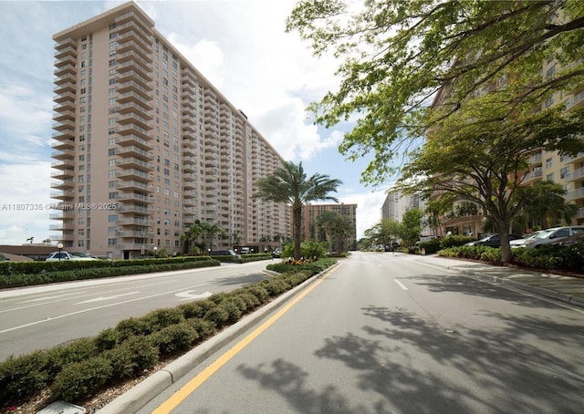 250 174th St Unit 601, Sunny Isles Beach, FL 33160 - view of asphalt road with curbs and sidewalks