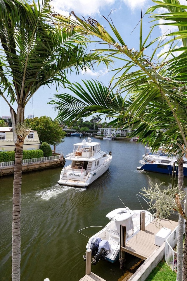 535 Hendricks Isle Unit 303, Fort Lauderdale, FL 33301 - dock featuring a water view