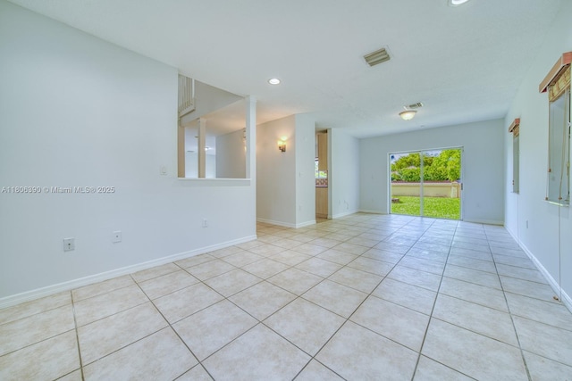 9018 SW 211th Ln, Cutler Bay, FL 33189 - unfurnished room featuring light tile patterned floors, recessed lighting, and baseboards