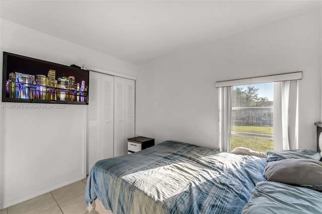 7230 SW 131st Ave, Miami, FL 33183 - bedroom with light tile patterned flooring and a closet