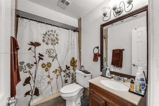 7230 SW 131st Ave, Miami, FL 33183 - full bathroom featuring vanity, toilet, and curtained shower