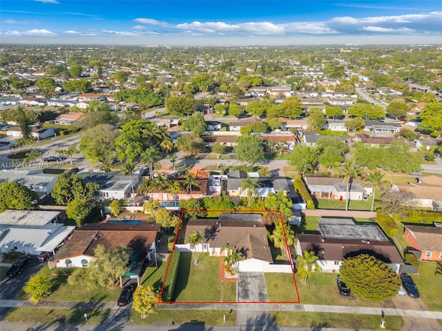 7230 SW 131st Ave, Miami, FL 33183 - aerial perspective of suburban area with property boundaries highlighted