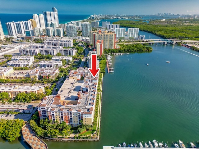 17100 N Bay Rd Unit 1608, Sunny Isles Beach, FL 33160 - view of urban area featuring a large body of water