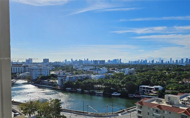 2625 Collins Ave Unit 1408, Miami Beach, FL 33140 - water view featuring skyline