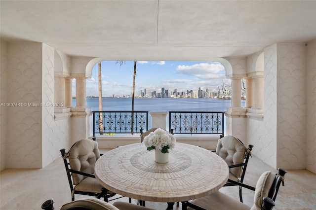 5235 Fisher Island Dr Unit 5235, Miami Beach, FL 33109 - dining room with plenty of natural light and a view of skyline