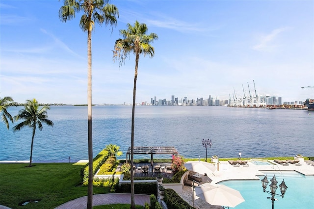 5235 Fisher Island Dr Unit 5235, Miami Beach, FL 33109 - water view featuring city skyline
