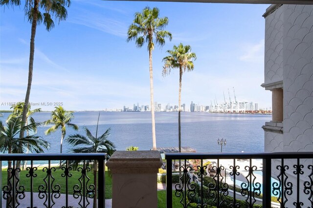 5235 Fisher Island Dr Unit 5235, Miami Beach, FL 33109 - water view featuring city skyline