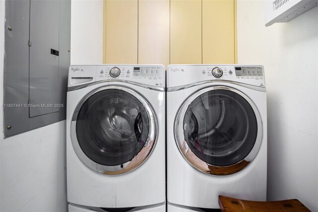 5235 Fisher Island Dr Unit 5235, Miami Beach, FL 33109 - laundry room featuring washer and dryer