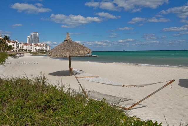 5235 Fisher Island Dr Unit 5235, Miami Beach, FL 33109 - water view featuring nearby beach