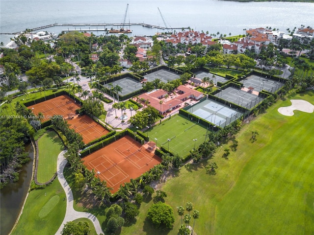 5235 Fisher Island Dr Unit 5235, Miami Beach, FL 33109 - aerial perspective of suburban area with a large body of water