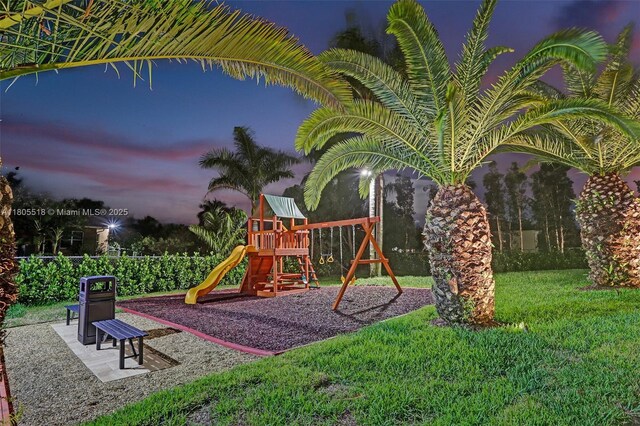 16301 SW 62nd St, Southwest Ranches, FL 33331 - community jungle gym featuring a lawn