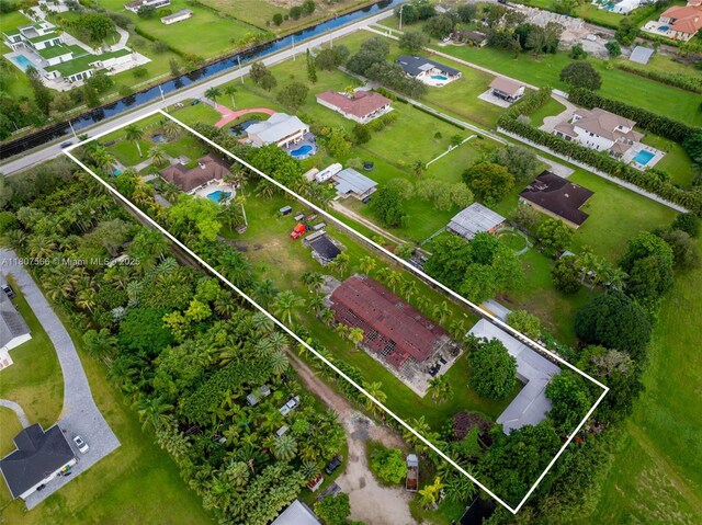 5310 SW 172nd Ave, Southwest Ranches, FL 33331 - aerial view of property's location featuring property boundaries highlighted