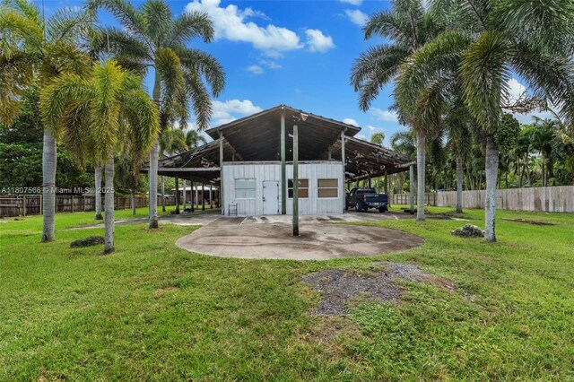 5310 SW 172nd Ave, Southwest Ranches, FL 33331 - back of property with a carport