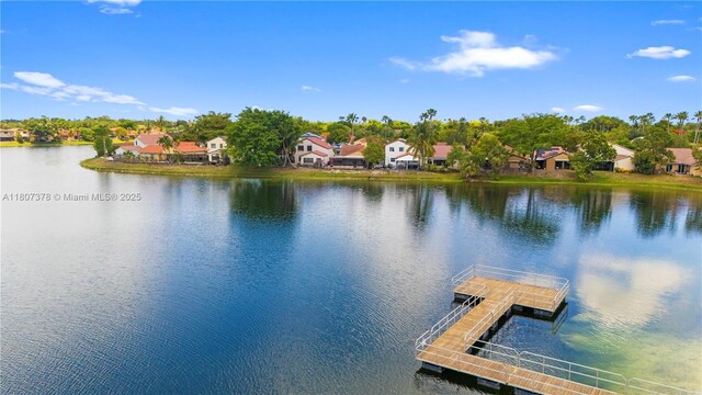 17320 NW 66th Pl, Hialeah, FL 33015 - dock featuring a water view and a residential view